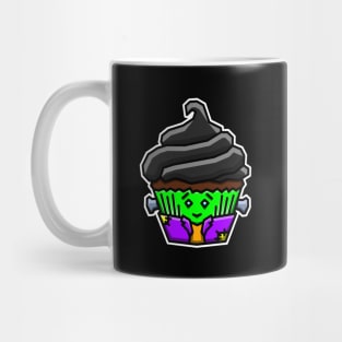 Cute and Creepy Frankenstein Monster Cupcake - Haunted Treats Gift - Cupcake Mug